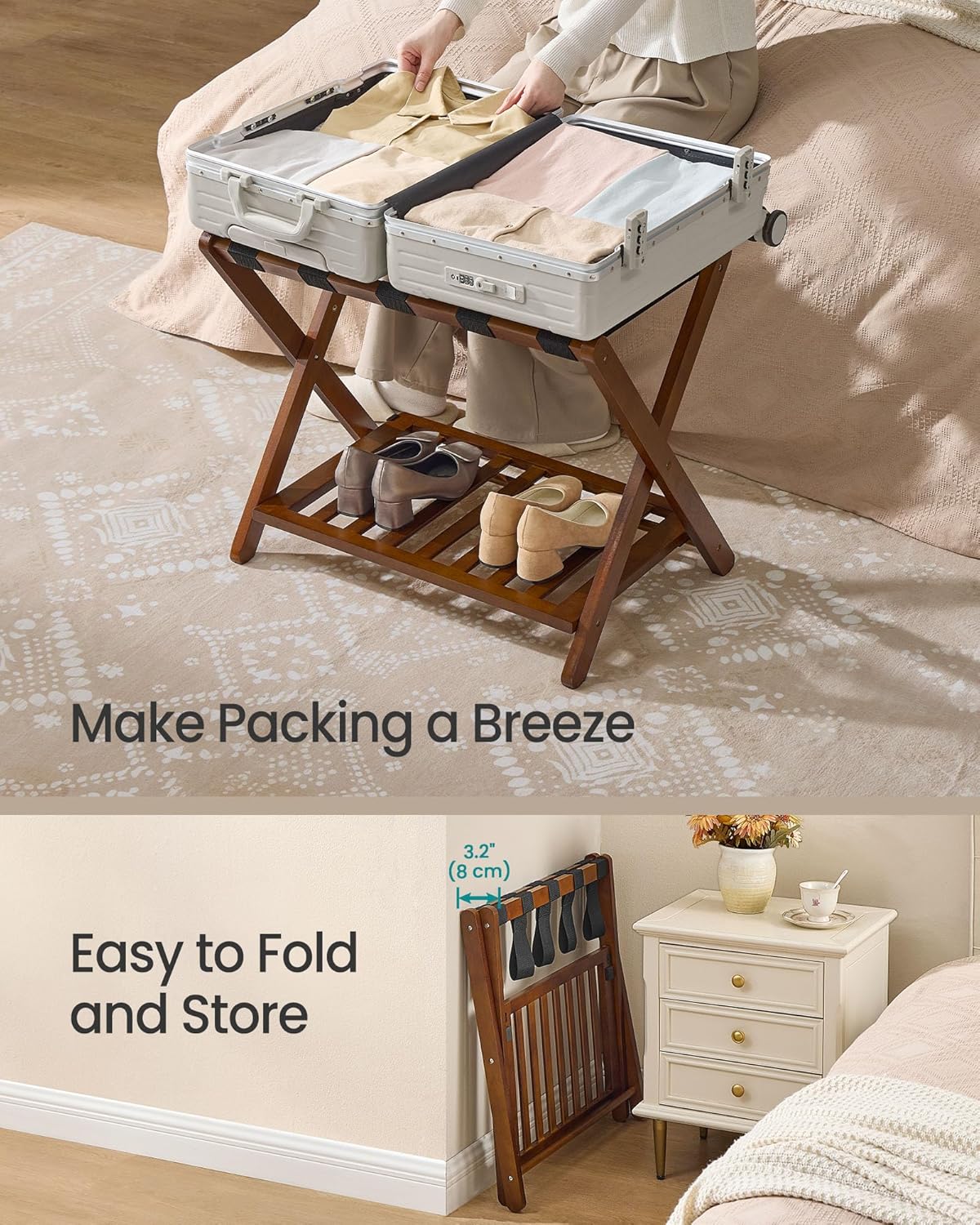 Suitcase stand / rack